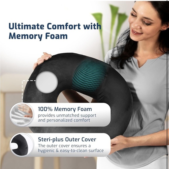 Brand New Donut Pillow Tailbone Relief Coccyx Seat Sitting Cushion Postpartum - Picture 2 of 16